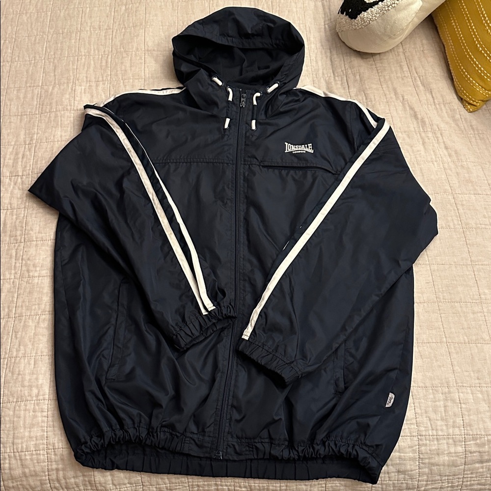 Men's Lonsdale Navy and White Windbreaker